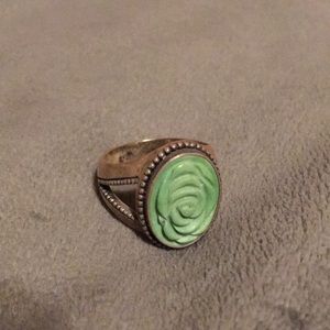 Sterling silver rose ring